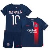 Virallinen Fanipaita + Shortsit Paris Saint-Germain 2023-24 Neymar Jr 10 Kotipelipaita - Lasten